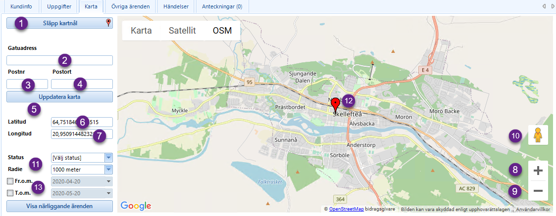 Map overview